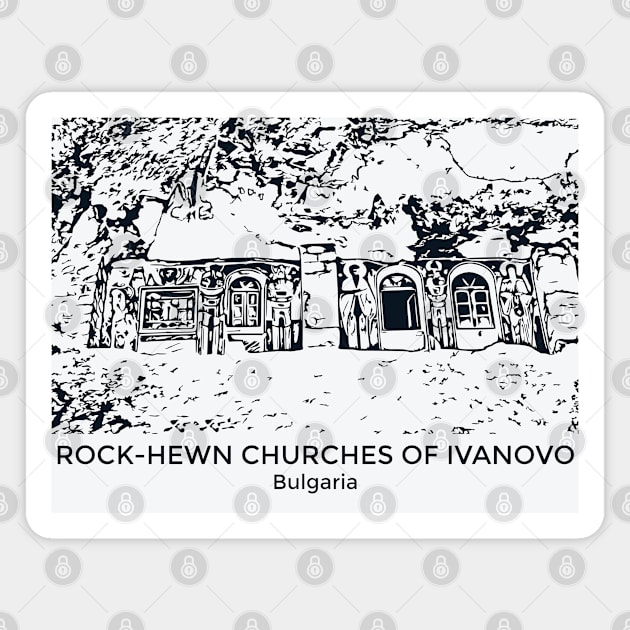 Rock-Hewn Churches of Ivanovo - Bulgaria Magnet by Lakeric